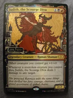 MTG Judith, the Scourge Diva Multiverse Legends serialized 235 Foil Rare - Image 1