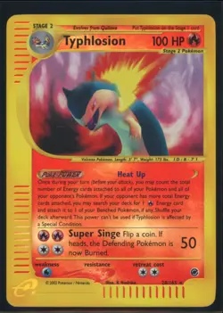 Pokemon EXPEDITION - #28/165 Typhlosion - Reverse Holo - ENG - Near Mint - Image 1