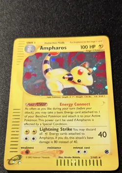 Pokemon EXPEDITION - #2/165 Ampharos - Holo - ENG - Near Mint+ - Image 4