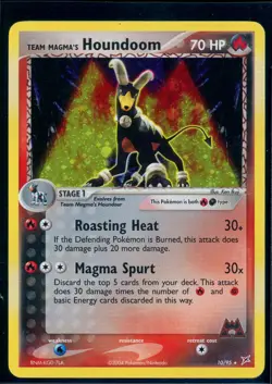 Pokemon EX TEAM MAGMA vs TEAM AQUA - #10/95 Houndoom - ENG - Holo - Near Mint - Image 1