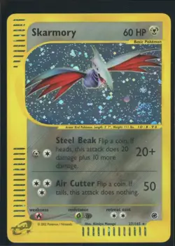 Pokemon EXPEDITION - #27/165 Skarmory - Holo - ENG - SWIRL - Near Mint - Image 1