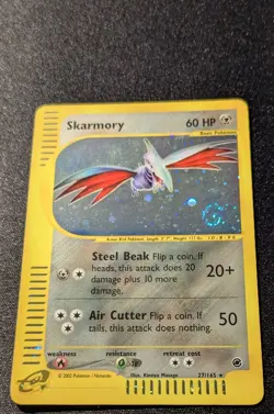 Pokemon EXPEDITION - #27/165 Skarmory - Holo - ENG - SWIRL - Near Mint - Image 4