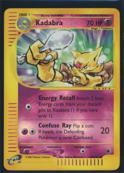 Pokemon EXPEDITION - #84/165 Kadabra - Reverse Holo - ENG - Near Mint+ - Image 1