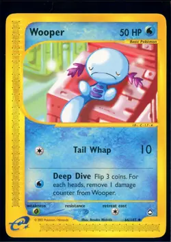 Pokemon AQUAPOLIS - #66/147 Wooper - Nonholo - ENG - Near Mint - Image 1