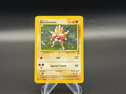 Hitmonchan - Holo - Swirl - 8/130 Base Set 2 - Pokemon TCG - 2000 - Image 1