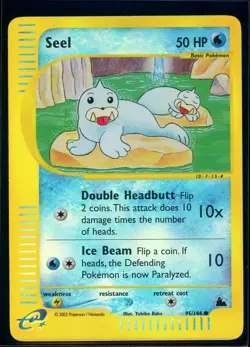 Pokemon SKYRIDGE - #95/144 Seel - Reverse Holo - ENG - Near Mint/Mint - Image 1