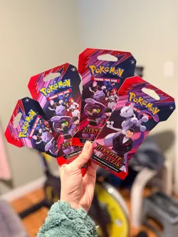 4 Booster Packs Factory Sealed Pokemon TCG Scarlet & Violet: Destined Rivals - Image 1