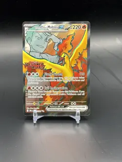 Team Rockets Moltres EX 208/182 Destined Rivals Pokemon TCG NearMint Condition - Image 1