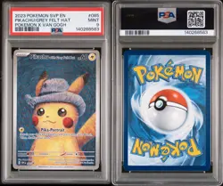 2023 Pokemon SVP EN Pokemon X Van Gogh #085 Pikachu/Grey Felt Hat PSA 9 - Image 3