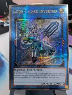 YuGiOh! Code Talker Inverted RA01-EN045 Quarter Century Rare 1st Ed - Image 1