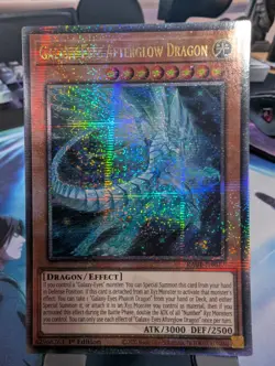 YuGiOh! Galaxy-Eyes Afterglow Dragon RA01-EN017 Quarter Century Rare 1st Ed - Image 1