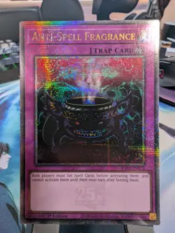 YuGiOh! Anti-Spell Fragrance RA02-EN076 Quarter Century Rare 1st Ed - Image 1