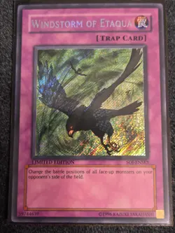 Windstorm of Etaqua SOI-ENSE3 Shadow of Infinity Limited Edition Secret Rare LP - Image 1