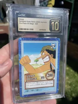 Usopp No.S28 One Piece Cardass Bandai Japan TCG Pristine CGC 10 Pop 1 Vintage OP - Image 1