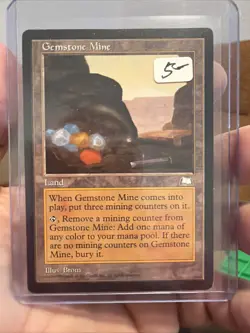 MTG Weatherlight Gemstone Mine Land Uncommon Card Magic the Gathering - Image 1