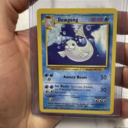 Vintage Pokemon Card TCG Base Set Unlimited Dewgong 25/102 Uncommon NM Pokemon - Image 1