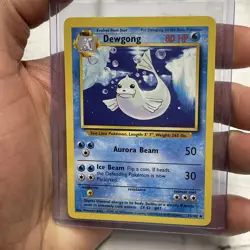 Vintage Pokemon Card TCG Base Set Unlimited Dewgong 25/102 Uncommon NM Pokemon - Image 2