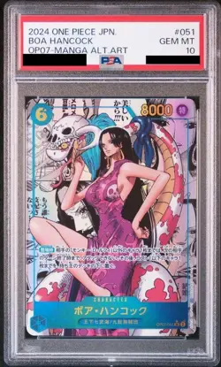One Piece Card Boa Hancock PSA 10 Comic Manga ART 500 Years Future OP07-051 - Image 1
