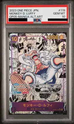 One Piece Card Monkey D. Luffy Nika Gear 5 PSA 10 SEC Comic Manga Parallel OP-05 - Image 1