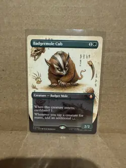 Magic: The Gathering Badgermole Cub Green Creature Card Avatar M0326 2/2 1G - Image 1