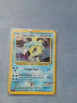 Pokemon Gyarados 6/102 Base Set Holo Rare Card 1999 - Image 3