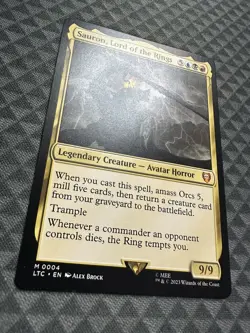MTG Sauron, Lord of the Rings #0004 Mythic Rare The Lord Of The Rings (LTR) - Image 3