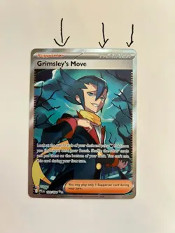 Pokemon Grimsley's Move 120/094 Phantasmal Flames Full Art Holo Ultra Rare - Image 3