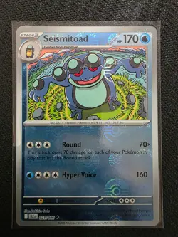 Seismitoad 021/086 NM - Poke Ball Reverse Holo - 2025 TCG Pokemon Black Bolt - Image 1