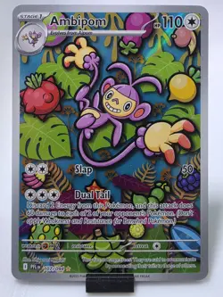 Ambipom 107/094 Me02: Pokemon Phantasmal Flames Holo NM - Image 1