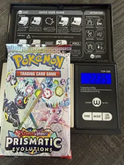 Heavy 22.35! Pokemon Prismatic Evolutions Booster Pack Sealed! Demi-God PackU! - Image 1