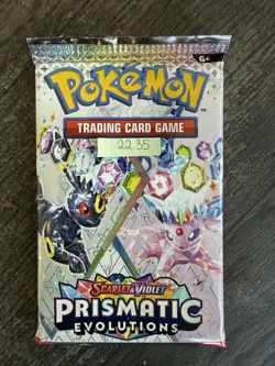 Heavy 22.35! Pokemon Prismatic Evolutions Booster Pack Sealed! Demi-God PackU! - Image 3
