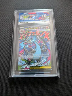 Pokemon TCG Mega Charizard X Ex 023 Promo Ace 10 GEM MINT - Perfect Subgrades - Image 1