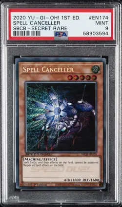 2020 YU-GI-OH! SPEED DUEL: BATTLE CITY BOX #EN174 SPELL CANCELLER PSA 9 - Image 1