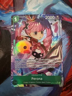 Perona OP12-034 Secret Rare Alt Art One Piece TCG English Near Mint - Image 1