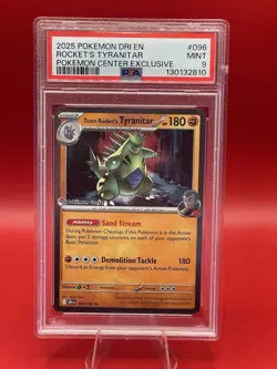 Team Rocket's Tyranitar (Pokemon Center Exclusive) 096/182 Miscellaneous Cards & - Image 1
