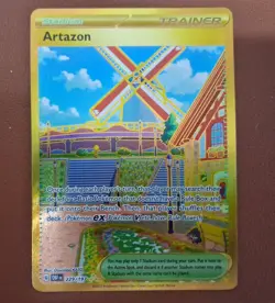 Pokemon Artazon 229/197 Obsidian Flames Gold Secret Rare Card NM/M Pack Fresh - Image 1