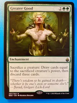 MTG 1x Greater Good # 201 Battlebond Magic the Gathering Card x1 NM - Image 1