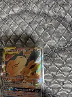Pokemon TCG Eevee & Snorlax GX SM169 Holo Card MP Condition - Image 2