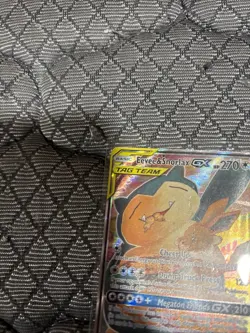 Pokemon TCG Eevee & Snorlax GX SM169 Holo Card MP Condition - Image 3