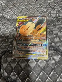 Pokemon TCG Eevee & Snorlax GX SM169 Holo Card MP Condition - Image 5