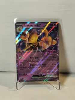 Pokemon TCG 151 Alakazam ex SVP 050 Black Star Promo Ultra Rare Holo Card - Image 1