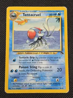 🔥Tentacruel 10/18 - Southern Islands -HP Pokemon Card - Image 1