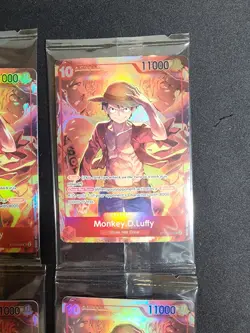 x4 Sealed Promo One Piece Card Treasure Booster Monkey.D.Luffy ST10-006 - Image 3