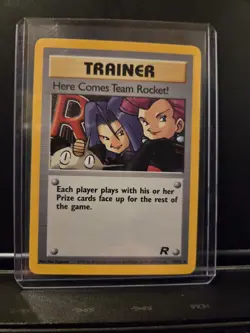 Pokemon Card Here Comes Team Rocket Holo 15/82 Team Rocket LP WOTC TCG - Image 1