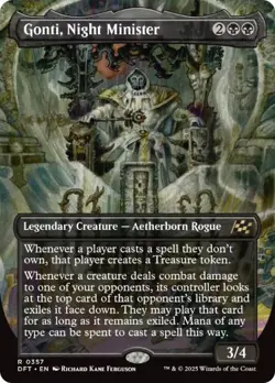 Gonti, Night Minister (Borderless) [Aetherdrift] Foil Near Mint - Image 1