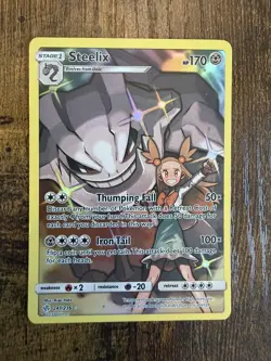 Pokemon TCG - SM Cosmic Eclipse Steelix (Secret) 247/236 - Near Mint - Image 1