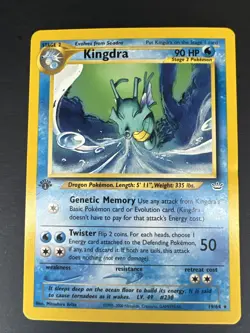kingdra 19/64 Pokemon Neo Revelation 1st Edition Non Holo MP (small crease) - Image 1