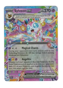 Sylveon ex Double Rare SV08: Surging Sparks 086/191 NM Pokemon Scarlet & Violet - Image 1