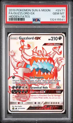 GUZZLORD GX Shiny Vault Holo Hidden Fates #SV71 PSA 10 Pokemon [Nostalgium] - Image 1