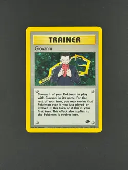 Giovanni ⭐ 18/132 Holo Rare Gym Challenge Vintage WotC 2000 Pokemon NM - Image 1